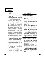 Предварительный просмотр 20 страницы Hitachi G 13YC Handling Instructions Manual