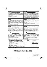 Предварительный просмотр 64 страницы Hitachi G 13YC Handling Instructions Manual