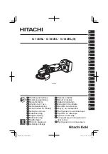 Hitachi G 14DSL Handling Instructions Manual предпросмотр