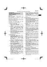 Предварительный просмотр 9 страницы Hitachi G 14DSL Handling Instructions Manual