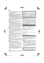 Предварительный просмотр 16 страницы Hitachi G 14DSL Handling Instructions Manual