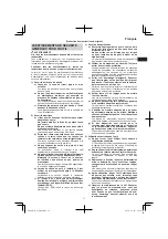 Предварительный просмотр 17 страницы Hitachi G 14DSL Handling Instructions Manual