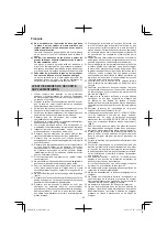 Предварительный просмотр 20 страницы Hitachi G 14DSL Handling Instructions Manual