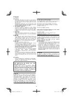 Предварительный просмотр 24 страницы Hitachi G 14DSL Handling Instructions Manual