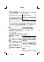 Предварительный просмотр 40 страницы Hitachi G 14DSL Handling Instructions Manual