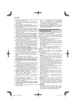 Предварительный просмотр 60 страницы Hitachi G 14DSL Handling Instructions Manual