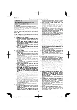 Предварительный просмотр 64 страницы Hitachi G 14DSL Handling Instructions Manual