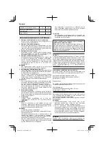 Предварительный просмотр 70 страницы Hitachi G 14DSL Handling Instructions Manual