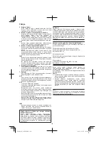 Предварительный просмотр 124 страницы Hitachi G 14DSL Handling Instructions Manual