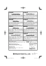 Предварительный просмотр 200 страницы Hitachi G 14DSL Handling Instructions Manual