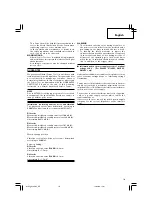 Предварительный просмотр 11 страницы Hitachi G 18SCY Handling Instructions Manual