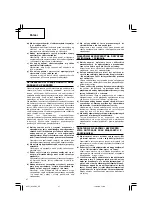 Предварительный просмотр 28 страницы Hitachi G 18SCY Handling Instructions Manual