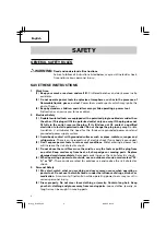 Preview for 4 page of Hitachi G 18SE3 Safety Instructions And Instruction Manual