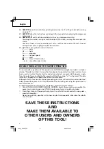 Preview for 8 page of Hitachi G 18SE3 Safety Instructions And Instruction Manual