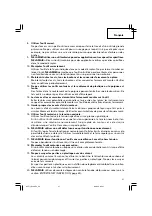 Preview for 21 page of Hitachi G 18SE3 Safety Instructions And Instruction Manual