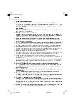 Preview for 36 page of Hitachi G 18SE3 Safety Instructions And Instruction Manual