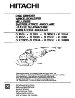 Hitachi G 18SH Handling Instructions Manual preview