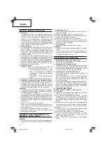 Preview for 12 page of Hitachi G 18SH2 Handling Instructions Manual