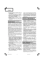 Preview for 16 page of Hitachi G 18SH2 Handling Instructions Manual