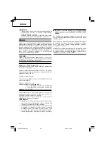 Preview for 46 page of Hitachi G 18SH2 Handling Instructions Manual