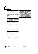 Preview for 52 page of Hitachi G 18SH2 Handling Instructions Manual