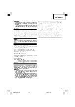 Preview for 65 page of Hitachi G 18SH2 Handling Instructions Manual