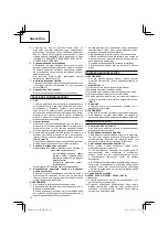 Preview for 70 page of Hitachi G 18SH2 Handling Instructions Manual