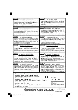 Preview for 96 page of Hitachi G 18SH2 Handling Instructions Manual