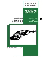 Hitachi G 18SH2 Technical Data And Service Manual preview