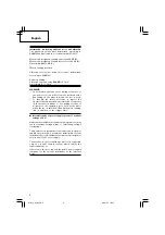 Preview for 10 page of Hitachi G 18SS Handling Instructions Manual