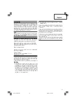 Preview for 13 page of Hitachi G 18SW Handling Instructions Manual