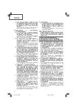 Preview for 72 page of Hitachi G 18SW Handling Instructions Manual