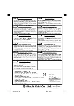 Preview for 84 page of Hitachi G 18SW Handling Instructions Manual