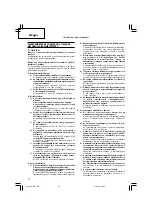 Предварительный просмотр 36 страницы Hitachi G 18UC Handling Instructions Manual