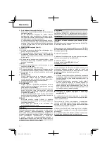 Preview for 72 page of Hitachi G 18UC Handling Instructions Manual