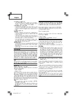 Предварительный просмотр 12 страницы Hitachi G 18UDY Handling Instructions Manual