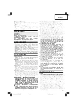 Предварительный просмотр 17 страницы Hitachi G 18UDY Handling Instructions Manual