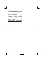 Предварительный просмотр 42 страницы Hitachi G 23SU Handling Instructions Manual