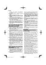 Предварительный просмотр 50 страницы Hitachi G 23SU Handling Instructions Manual