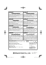 Предварительный просмотр 148 страницы Hitachi G 23SU Handling Instructions Manual