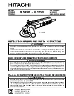 Hitachi G10SR Instruction Manual And Safety Instructions preview