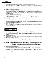 Предварительный просмотр 12 страницы Hitachi G10SR Instruction Manual And Safety Instructions