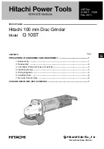 Preview for 1 page of Hitachi G10ST Service Manual