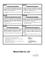 Preview for 22 page of Hitachi G12SA Handling Instructions Manual