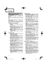 Preview for 10 page of Hitachi GP 13 Handling Instructions Manual