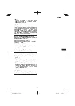 Preview for 87 page of Hitachi GP 3V Handling Instructions Manual