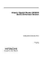 Hitachi GR2000 Series Configuration Commands preview