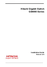 Preview for 1 page of Hitachi GR4000-160E1 Installation Manual