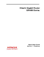 Hitachi GR4000 Series Quick Start Manual preview