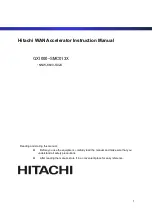 Preview for 1 page of Hitachi GX1000-SMC013X Instruction Manual